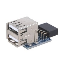 내부 PC USB 2.0 여성 ~ 2 포트 Amene 어댑터 변환기 마더 보드