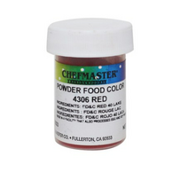셰프마스터 지용성 가루 식용색소 레드, 3g, 4개