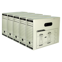 인터탑 문서 보관 상자 5p, 1팩, 회색