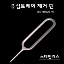 유심제거핀 도어락 리셋 유심 핀 칩 바늘 교체핀, 1개