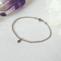 와이티지 써지컬스틸 하트 볼체인팔찌 데일리 커플 남자 여자 공용 심플한 패션