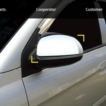 Cv카센타_bF7e3358_08년 기본형 모닝 사이드미러커버 2pcs 메탈미러커버_nX35p3351, 단일 차종