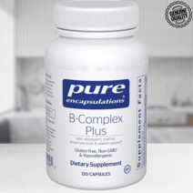 퓨어 인캡슐레이션 B Complex Plus 비타민 120 캡슐 서포트, B Complex Plus 120캡슐
