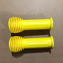 킥보드 손잡이 자전거 교체용 미끄럼방지 고무 커버, 큰볼헤드/옐로우