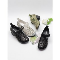 아이슈즈 가죽 펀칭 중년 여성 구두 95415