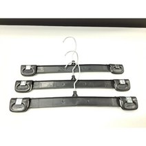 클립 집게바지걸이 미끄럼방지 논슬립옷걸이 10개, 블랙