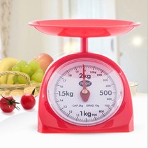 주방저울 정밀기계식 조리용품 제빵용 요리 주부필수품 휴대용 계량, 주방저울2kg-주황, 상세페이지 참조7