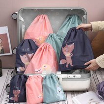 디어인 어린이집 복조리 방수파우치 물놀이가방 신발주머니 여행파우치 3종세트
