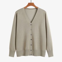 라라티나 여성용 데일리 간절기 니트 기본 가디건