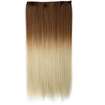 가발위드 옴브레 투톤 스트레이트 1피스 붙임머리, 라이트브라운+베이지브라운, 1개