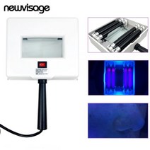 피부측정기 우드 램프 스킨 분석기 핸드 헬드 UV 페이셜 테스트 자외선 블랙 라이트 검사 돋보기 장치, 04 AU