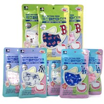 MLB 엠엘비 어린이 초등학생 국산 면 마스크 (보스턴/뉴욕/LA)