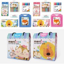 모나미문구세트 어린이 선물 모니주 학용품세트, 문구세트 핑크