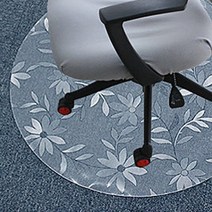 베란다바닥데크 diy조립마루 우드타일 크리 에이 티브 pvc 바닥 매트 투명 카펫, 75cm 라운드, 코스모스 꽃