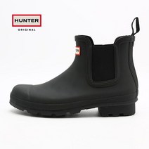 [헌터] 오리지널 첼시 레인부츠 숏 블랙 (MFS9116RMA-BLACK)