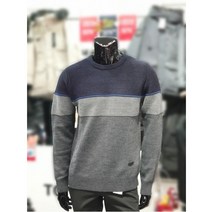 톰스토리 W몰 톰스토리 T198M-2212A29J5 7GG 블록 배색 니트 스웨터