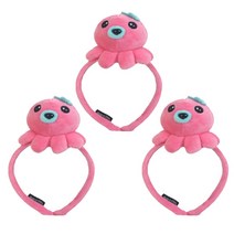 문어 머리띠 (옐로우), 3개, 핑크색