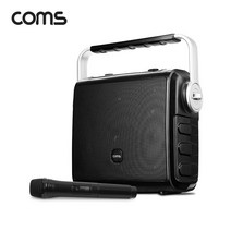 COMS 휴대용 블루투스 스피커 앰프 가정용 노래방 50 W KY301 R, 본상품
