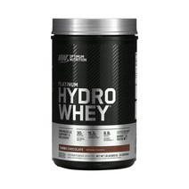 옵티멈뉴트리션 플래티넘 하이드로 웨이 프로틴 헬창 벌크업 터보 초콜릿 820g, One Color, One Size, 1개