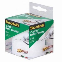 3M 스카치™ 매직테이프 리필 810R-6 12x18 세이빙 팩 12mmX18m 6개입 셀로판테이프리필