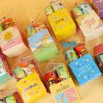 기념일 축하 응원 메세지 간식 세트, 디자인02 thank you, 1개, 4종세트