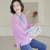 쉬즈마담 T56580 소녀감성 퍼프소매 루즈핏티/중년여성의류