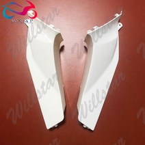 안전 도색되지 않은 전면 상단 중간 측면 페어링 카울 패널 혼다 CBR600RR 2003 2004 2005 2006, [06] Black A pair