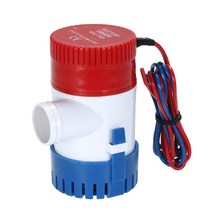 1마력모터 수중펌프 양수기1100GPH 미니 보트 빌지 펌프 전기 DC 12V 잠수정 카약 규칙 물 1100 GPH 볼트, 한개옵션0