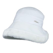 루페오 퍼 여성 겨울벙거지 골프 등산 방한모자, 그레이