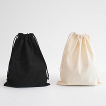 야나 광목 파우치(면 파우치) 코튼파우치 복조리파우치 복주머니 복조리백 가방부자재, 특대-아이보리, 1개