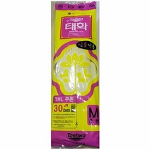 업소용 제일라텍스 고무 장갑 썬밴M 아이보리 X100, 단품