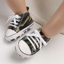 안전한 보행기 신생아 아기 신발 남아 및 여아 클래식 스포츠 소프트 캔버스 멀티 컬러 퍼스트 워커 레저 세례, [03] 13-18 달, [10] 475 Camouflage