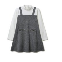 [레노마키즈] 여아자카드A라인원피스 블랙 앤 화이트