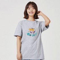 키밍 STAY WILD 호랑이 그래픽 반팔티