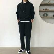 분또 후드티 트레이닝복 세트 / 아이 크림 그레이 검정