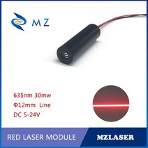레드 라인 레이저 mdoule 635nm 5/10/30mw 모듈 산업용 5-24V 적색 다이오드, [03] 24v, [01] 15deg, [01] 30mw