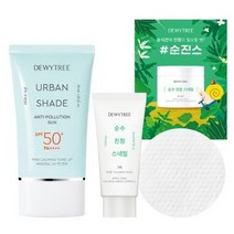 듀이트리 어반쉐이드 안티폴루션 선 SPF50+ PA++++ 50ml + 크림 20ml + 토너패드 세트, 2세트