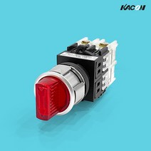 카콘 LED조광형 셀렉터 스위치 K25F-57 적색 2A 25파이 3단 수동 단레버 셀렉타, K25F-57R(적색) 2A 110/220VAC