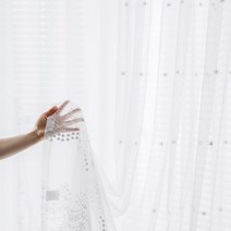 쉬폰 레이스 인테리어 커튼 베란다 주방 창문 가리개 작은창 흰색 카페 커텐 화이트 거실 안방