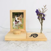 원목 강아지 고양이 반려동물 장례 액자 메모리얼 보관함 추모함 납골당