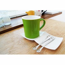 다용도 스마일 요플레 푸딩 스텐 티스푼 이쁜티포크 티포크셋트, 1개