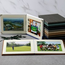 5x7 inch 앨범 2장 4장 6장 8장 10장앨범 포토 포켓 골프대회 귀빈방문 기업행사 기업홍보 이벤트, 10.우드그레이, 6.사진 10매 삽입