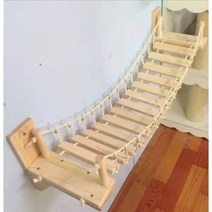 고양이 구름다리 워커 캣폴 캣타워 원목 우드 징검다리, 1.4m