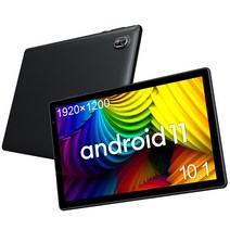 10.1인치 태블릿PC 64G용량 안드로이드11탑재 IPS Full HD액정 HDMI지원, 블랙, Wi-Fi, 64GB