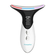 목주름관리 목주름없애기 목주름관리법 ems led Amazefan 얼굴 목 마사지기 3, hjy-1000-화이트