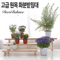 데코밸런스 화분받침대 인테리어 거실 베란다 원목 화분 진열대 정리대 선반 다이
