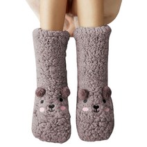 마녀의생활 곰돌이 양털 수면양말 임산부양말 보온양말