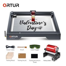 레이제조각기 레이저마킹기 ORTUR 90W 테이블 레이저 커터 로터리 롤러 40x40cm 전화 및 WiFi 금속 목재 CNC 절단 조각 기계, 1.EU - OLM3 LE 24V SF-YRR