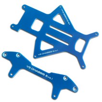 카본 섬유 시트 VS EVO 섀시 1.5mm 클래스 파이버 94734 타미야 미니 4WD 레이싱카 모델 예비 부품, 04 Blue
