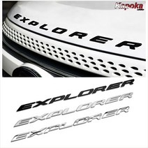 포드 익스플로러 본넷 로고 레터링 엠블럼 스티커